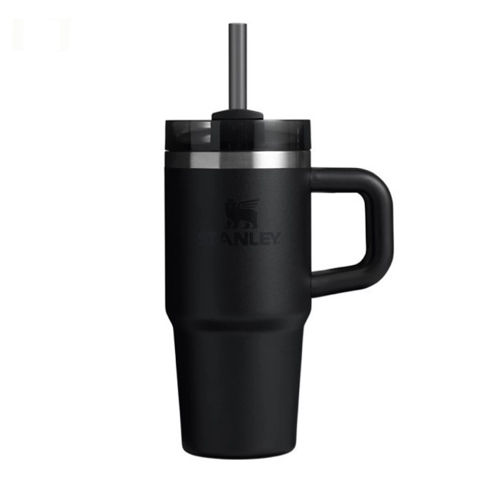 Термокружка Stanley Quencher H2,0 0,59 л с трубочкой, чёрная (10-13991-001)